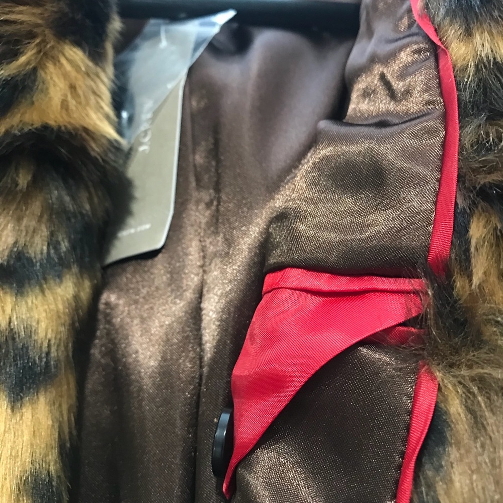 J. Crew faux fur leopard coat - Picture 8 of 8